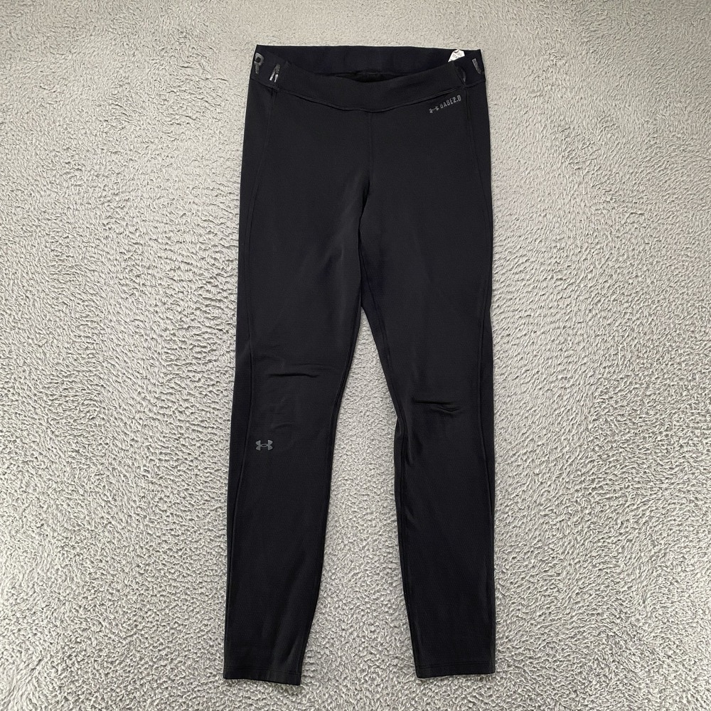 Under Armour Base 2.0 Leggings Womens Medium Black ColdGear Thermal Baselayer